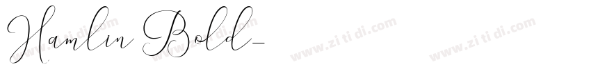 Hamlin Bold字体转换
